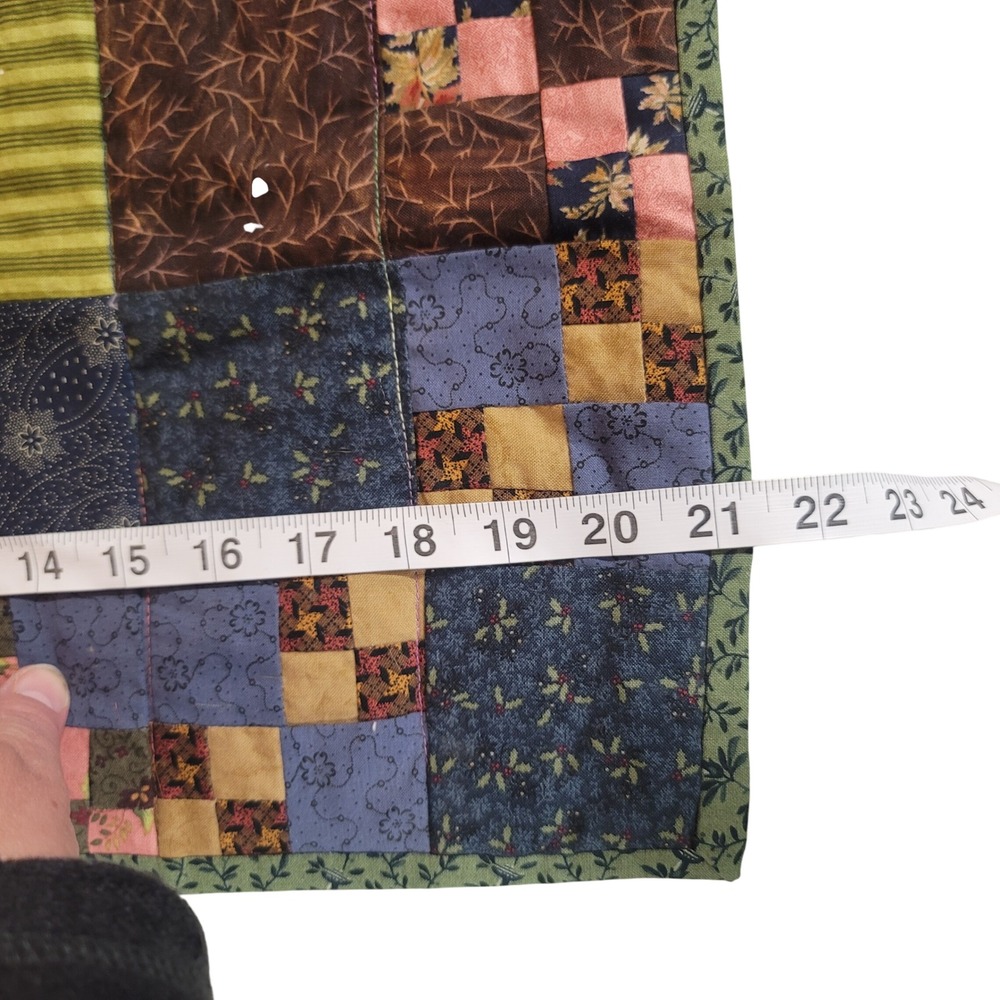 Cottagecore Handmade Quilted Patchwork Table Runner Placemat Rustic Country 2 pc - Picture 4 of 9